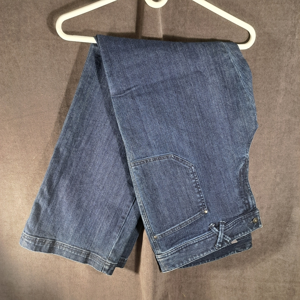 Merrell Relaxed Wide Straight Leg Dark Wash Denim Jeans 4 Pockets VG 16